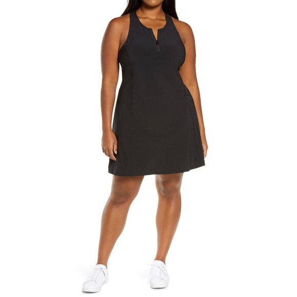 Zella Dresses Nwt Zella Suns Out Exercise Dress Blk Small Poshmark